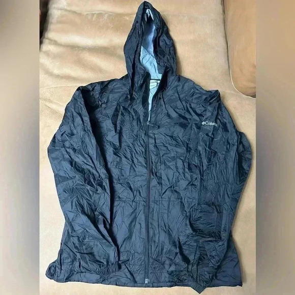 Women’s Columbia Black Windbreaker Jacket Size Medium - Picture 2 of 11